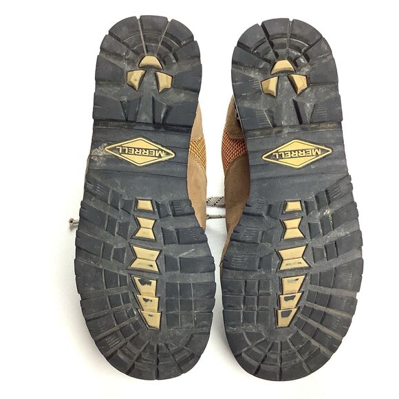 Merrell Solo Outdoor Trail Sneaker Shoes Men's 7 Tan Orange Hiking Walking - Picture 6 of 15